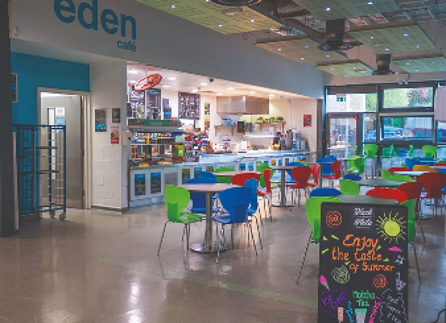 Inside of Bromsgrove campuses canteen