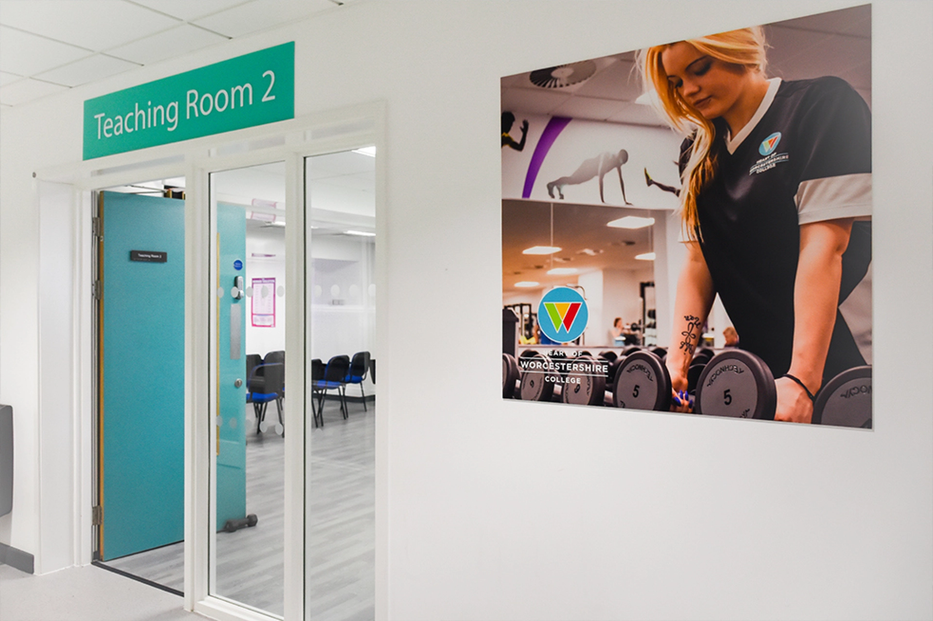 Entrance to a sports teaching room