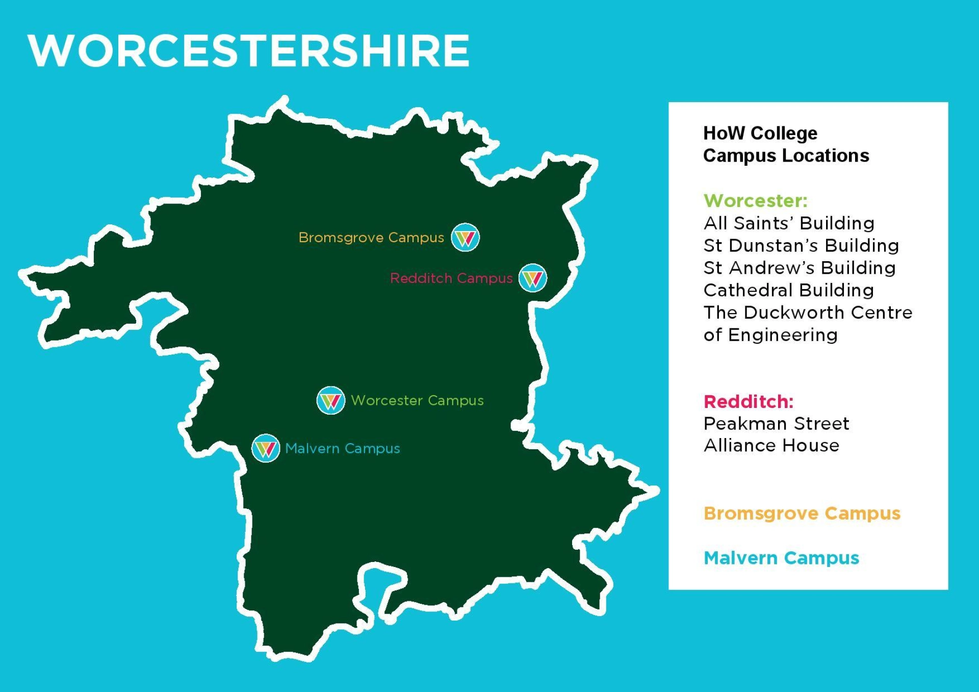Campus location map graphic
